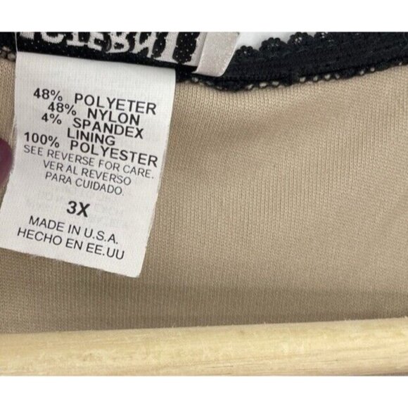 Vtg Western Connection II Plus Size Black Floral Lace Tank Top Shell 3x Runs Sma - Picture 4 of 8